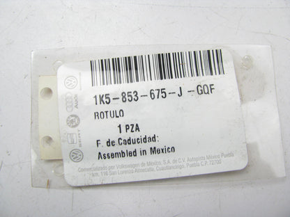 NEW GENUINE OEM VW Audi 1K5-853-675-J-GQF Trunk Lid ''TSI'' Emblem