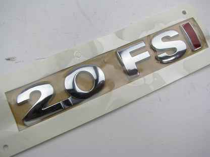 New ''2.0 FSI'' Chrome Red Namplate Badge Emblem OEM 07-11 Eos 1Q0853675AGQF