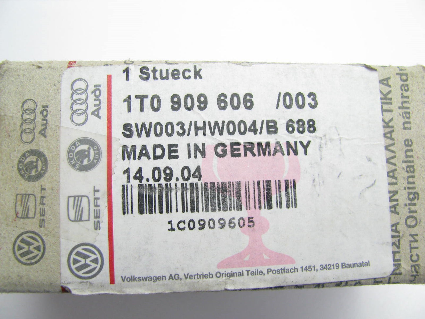 New OEM Side SRS System Crash Impact Sensor 2004-2010 VW Beetle 1T0909606003