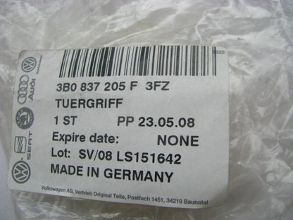 NEW - OEM VW Audi 3B0837205F3FZ Front Left Outside Door Handle