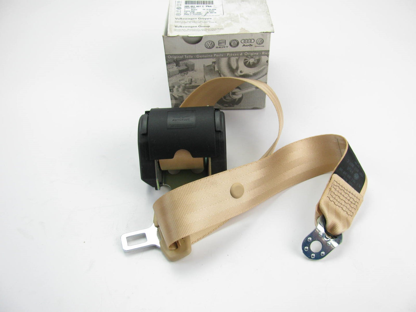 New Genuine Rear Center Seat Belt BEIGE OEM For 2001-2003 VW Passat 3B0857807CPN