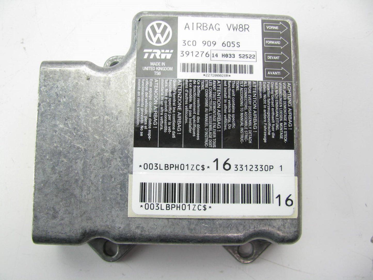 NEW GENUINE OEM SRS Control Module 2007-2008 VW Passat 2.0L 3C0909605S00V