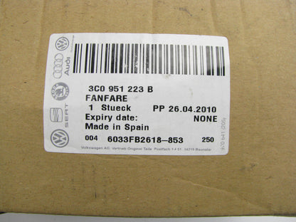 NEW GENUINE High Pitch Horn OEM For 2009-2010 Volkswagen Passat 3C0951223B