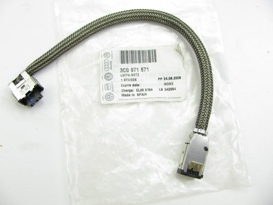 NEW - OEM VW Audi 3C0971671 Front Headlight Headlamp Wiring Wire Harness