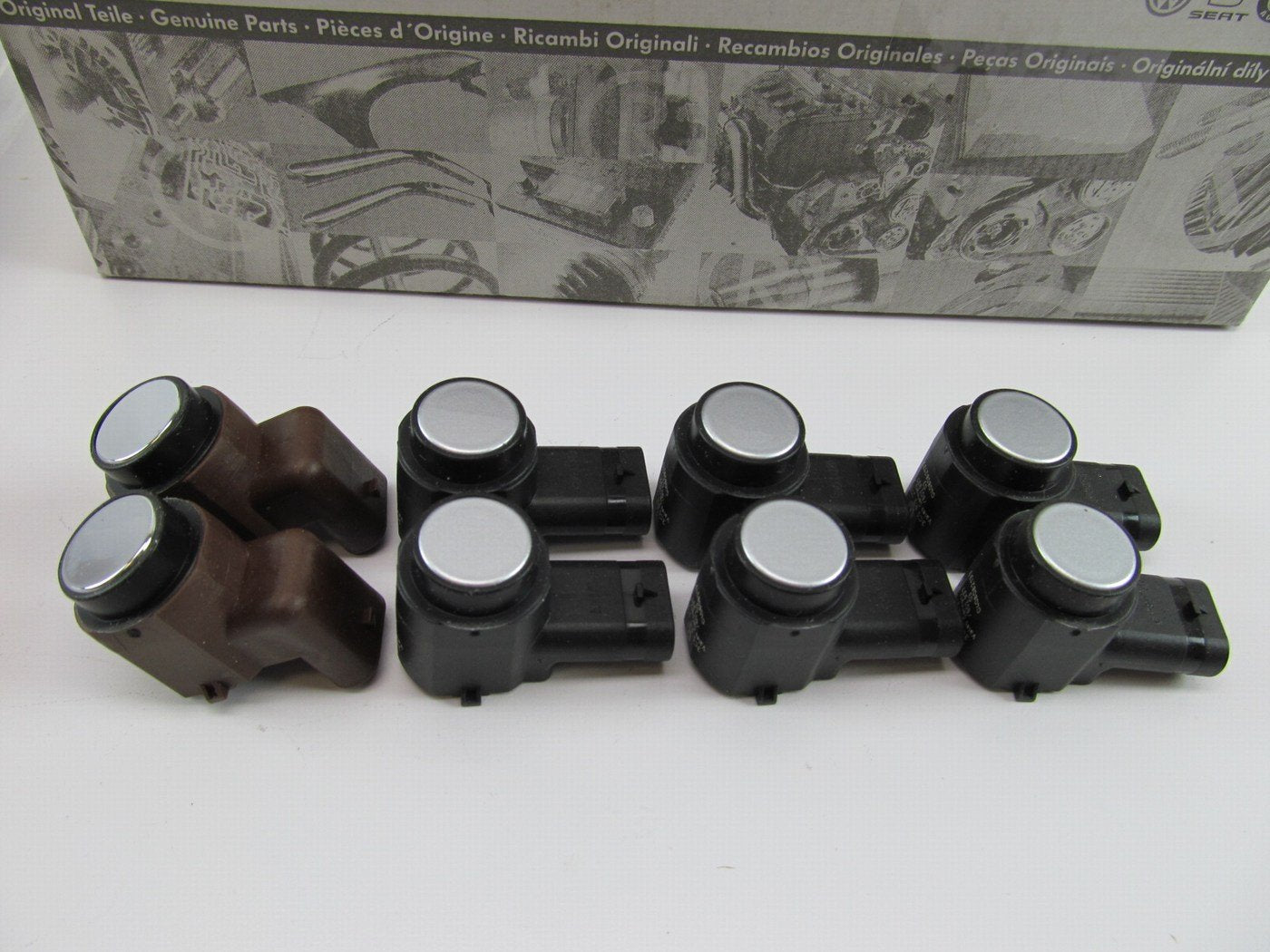 NEW OEM VW Audi 3C0998275A7W Parking Sensor Kit (6) 3C0919275L (2) 3C0919275N