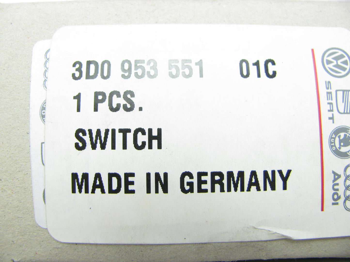 NEW - OEM VW Audi 3D095355101C Steering Column Control Switch 2004-2010 Touareg
