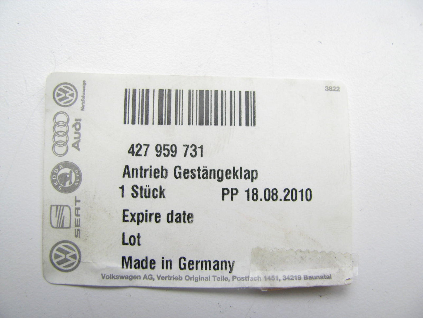 NEW - OEM GENUINE Convertible Top Adjust Motor 2011-2015 Audi R8 427959731