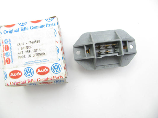 NEW - OEM Vw Audi 443959127D HVAC Blower Motor Resistor 1989-1991 100 200