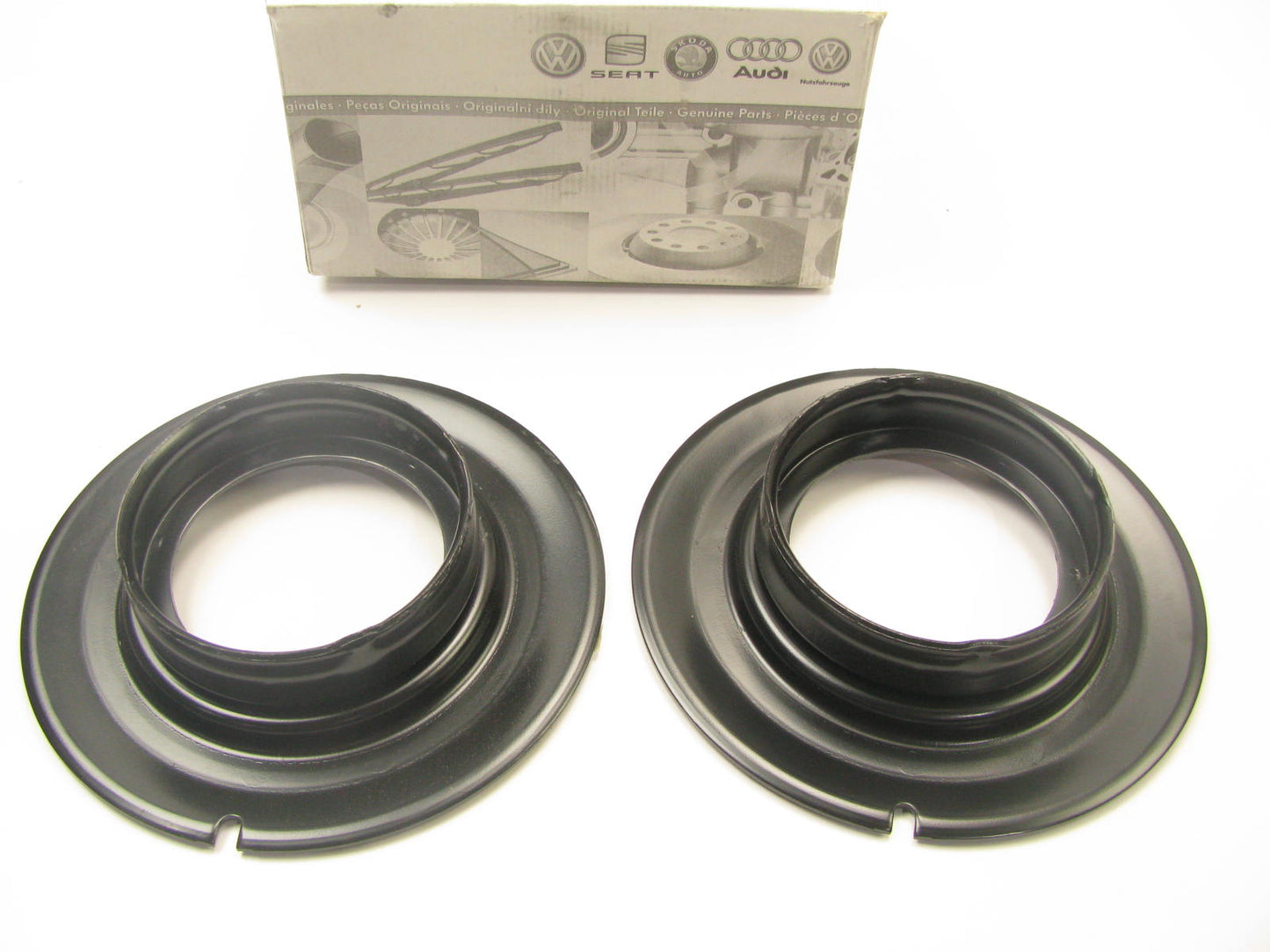 (2) NEW GENUINE OEM For Audi Front Upper Spring Seats 4A0412111B
