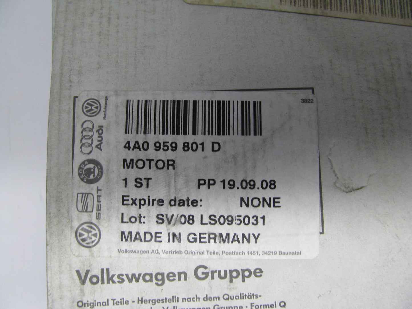 NEW VW Audi 4A0959801D FRONT LEFT Power Window Motor OEM For 96-98 Audi A6