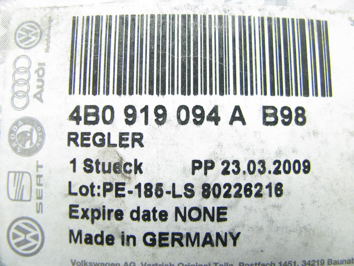 NEW - OEM Vw Audi 4B0919094AB98 Instrument Panel Dimmer Switch 1998-2001 A6