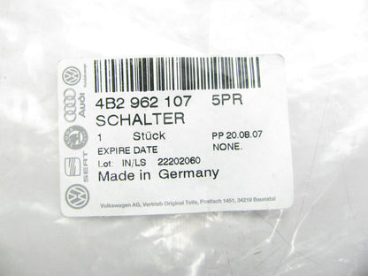 NEW - OEM VW Audi 4B29621075PR Front Right Door Lock Switch