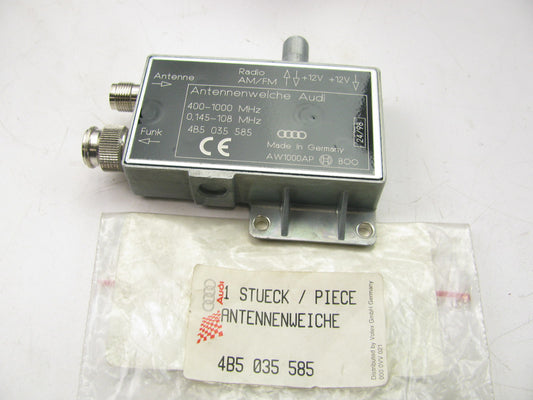 NEW - OEM VW Audi 4B5-035-585 Antenna Booster / Splitter