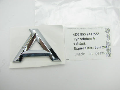 New Genuine *A* Trunk Deck Lid Emblem OEM For 96-01 Audi A4 Quattro 4D08537412ZZ