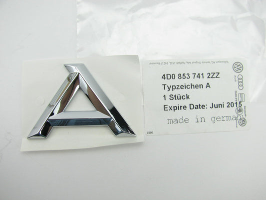 New Genuine *A* Trunk Deck Lid Emblem OEM For 96-01 Audi A4 Quattro 4D08537412ZZ