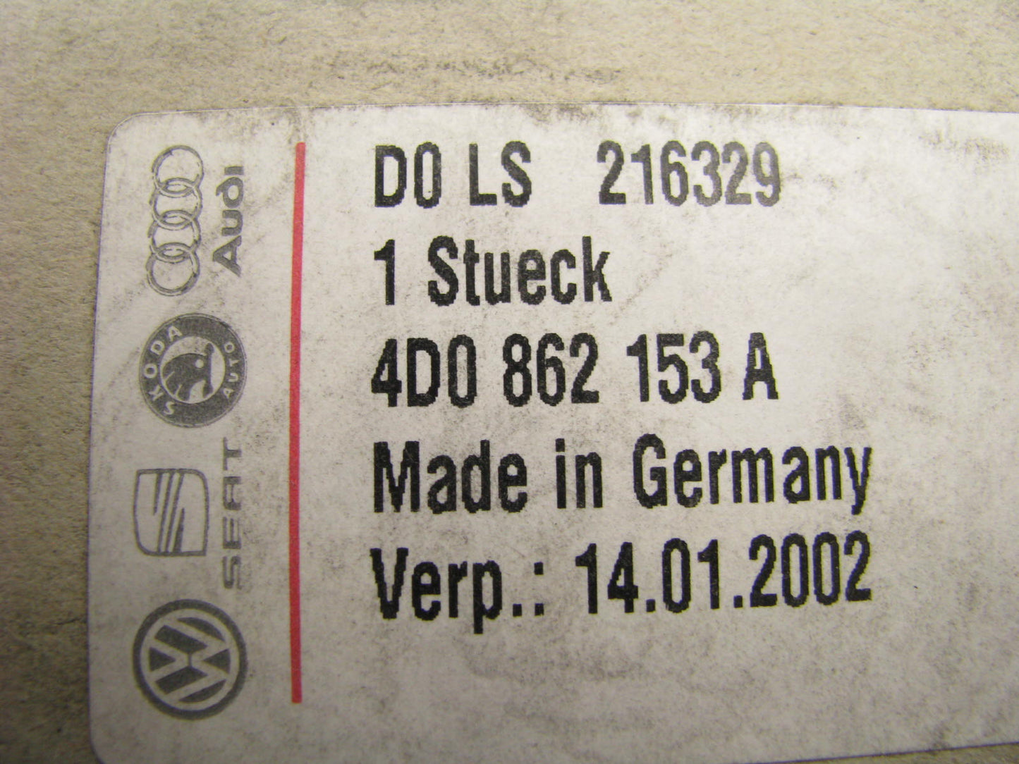 NEW GENUINE OEM Vw Audi 4D0862153A Fuel Door Lock Actuator