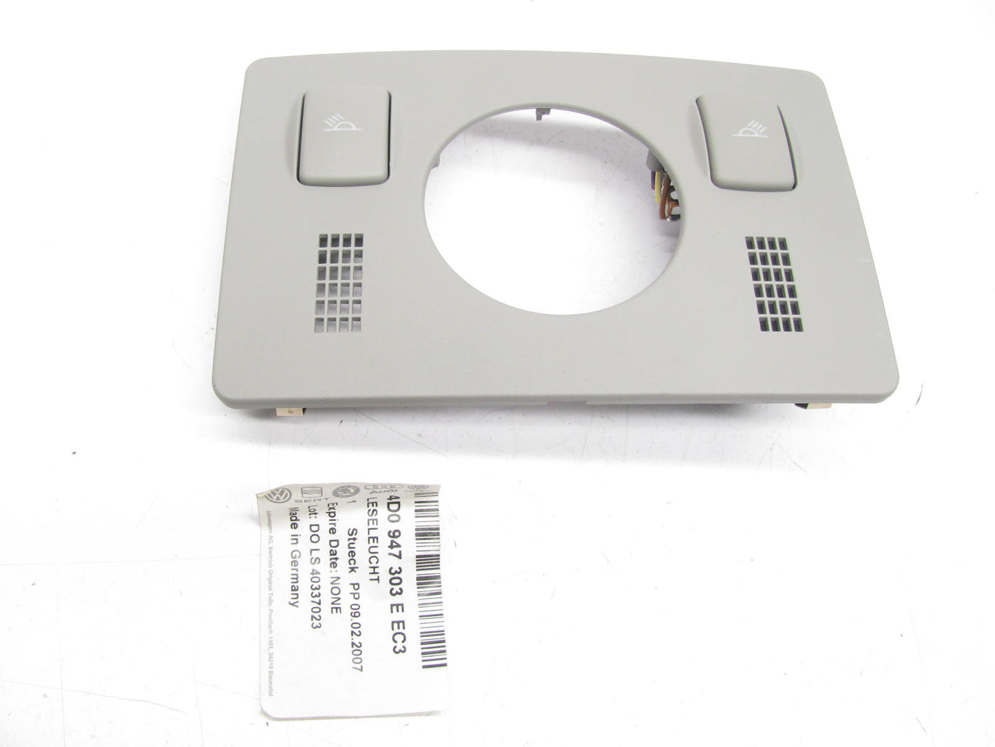 NEW 4D0947303EEC3 Dome Map Light Overhead Console OEM For 00-03 A8 Quattro S8