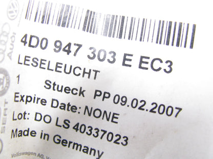 NEW 4D0947303EEC3 Dome Map Light Overhead Console OEM For 00-03 A8 Quattro S8