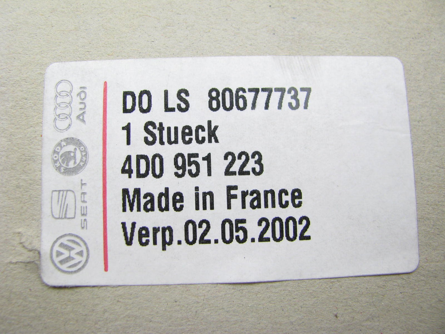 NEW GENUINE High Note Horn OEM For Audi 4D0951223