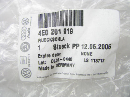 NEW - OEM VW Audi 4E0201919 Vapor Canister Hose & Check Valve