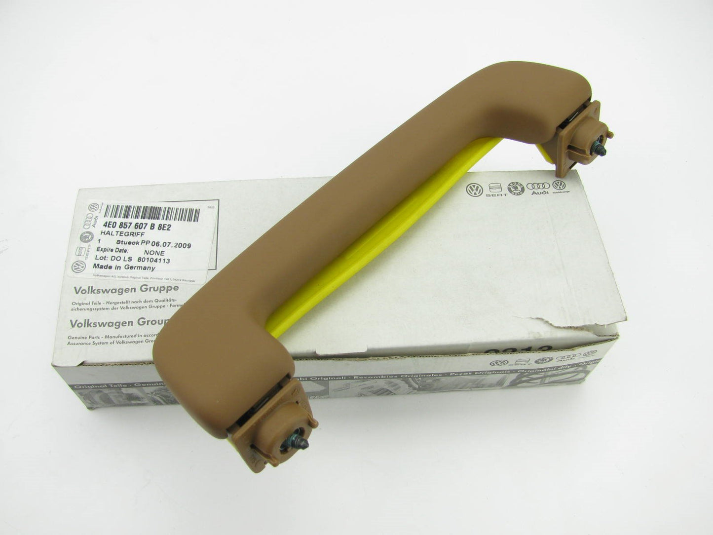 New Genuine Interior Grab Bar Handle, Brown, OEM For 2004-2010 Audi A8