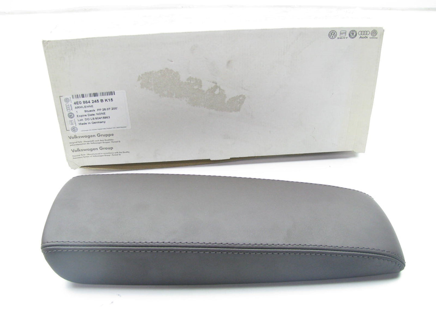 NEW GENUINE REAR Center Console Armrest Lid Cover BROWN OEM Audi 4E0864245BK15