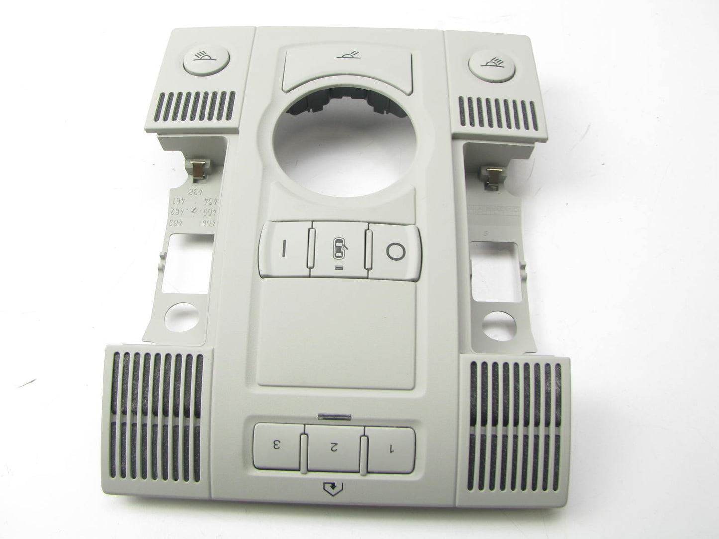 NEW OEM Audi 4E0947139AN9NQ Roof Console Map Light  Switch Trim Bracket GRAY