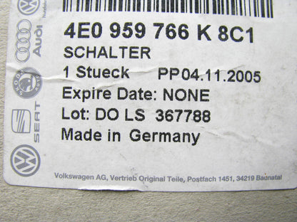 NEW GENUINE Seat Adjust Switch Right Passenger Side OEM 2004-2006 Audi A8