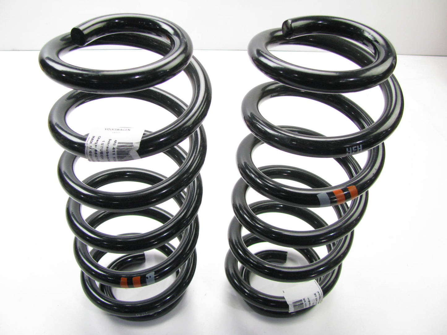 (2) NEW OEM Audi 4F0411105BK Front Coil Springs - 2006-2011 Audi A6, 2009-11 S6