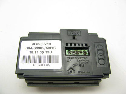 NEW - OEM VW Audi 4F095971913U Garage Door Opener Switch 2007-2008 Audi Q7