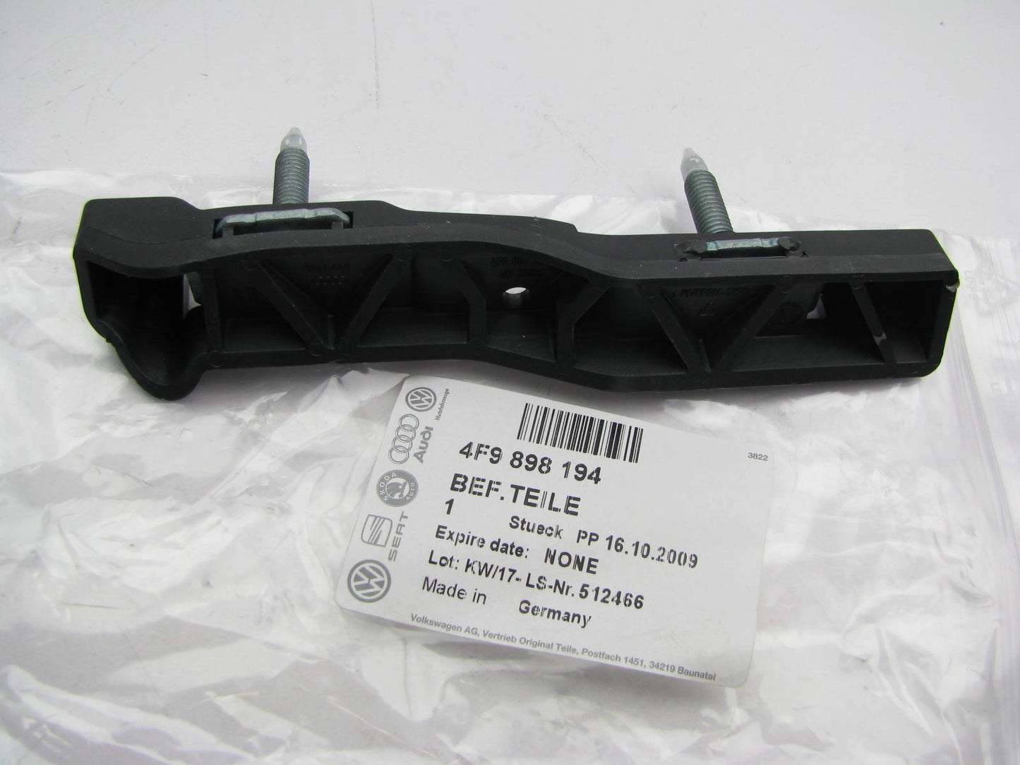 New Rear Bumper Right Side Bracket Plate OEM 06-11 A6 Quattro 4F9898194
