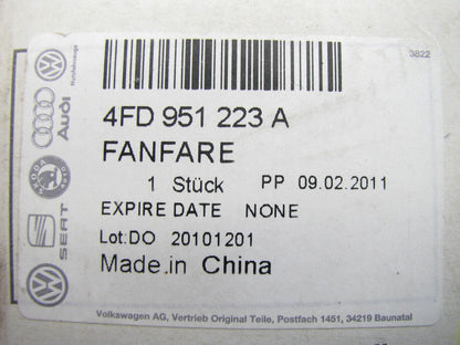 New Genuine High Note Horn OEM For 04-10 Volkswagen Touareg 4FD951223A