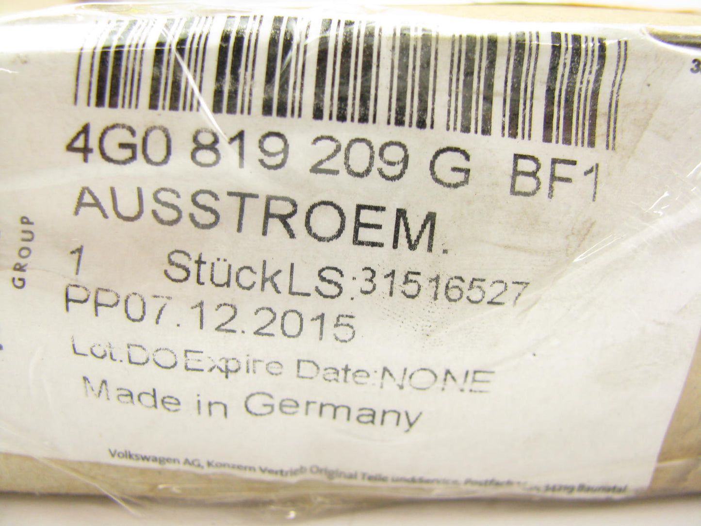 NEW - OEM VW Audi 4G0819209GBF1 Left A/C Air Vent Outlet 2013-14 A8 Quattro & S8