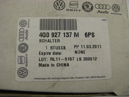 NEW - OEM Instrument Panel Dash Traction Control Switch For Audi 4G0927137M6PS