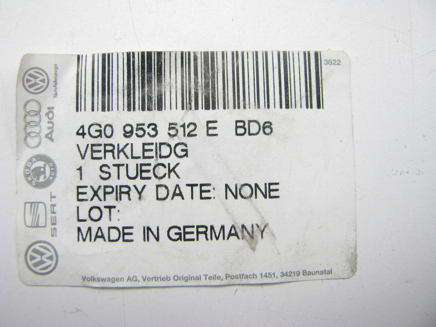 NEW GENUINE OEM Steering Column Lower Trim Cover BROWN Audi 4G0953512EBD6