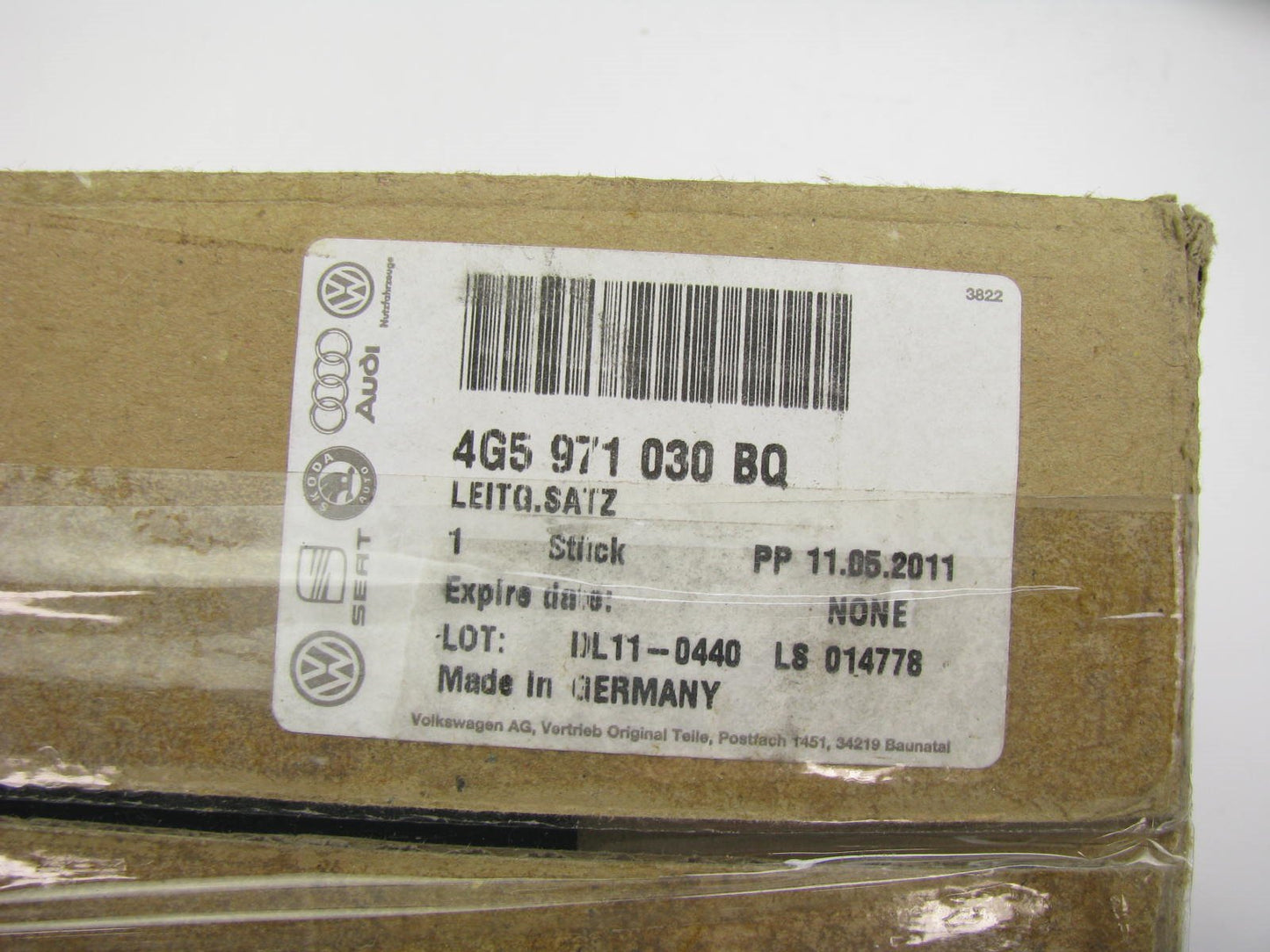 NEW - OEM Genuine Front Right Side Door Wire Harness 2012-13 Audi A6 4G5971030BQ