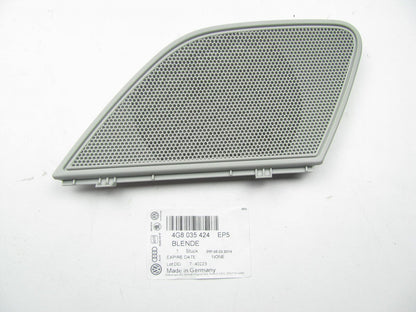 New Front Right Upper Door Speaker Grille Cover Silver OEM Audi 4G8035424EP5