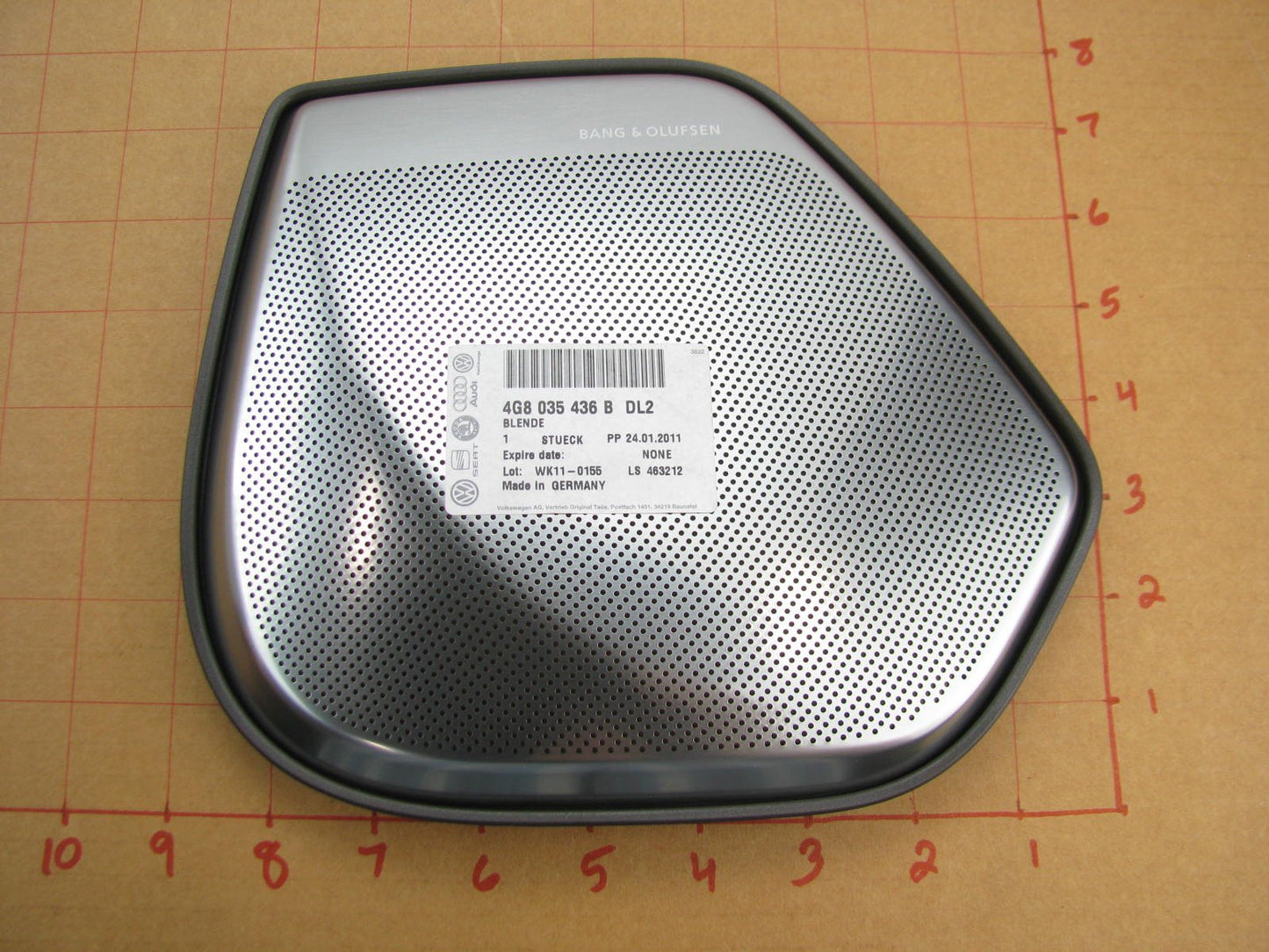 Rear Right Door Lower Speaker Grille Cover For Bang Olufsen Audi 4G8035436BDL2