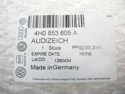 New Front Grille Audi Rings Logo Emblem Badge OEM For Audi 4H0853605A