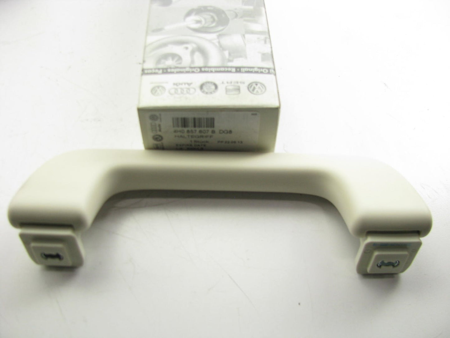 NEW - OEM Front Roof Assist Grab Handle WHITE For 10-15 Audi A8 S8 4H0857607BDG8