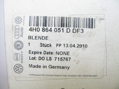 NEW Front Center Console Back Rear Storage Trim Panel OEM Audi 4H0864051DDF3