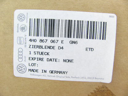 NEW - OEM VW Audi 4H0867067E-GN6 Front Left Door Trim Panel / Handle