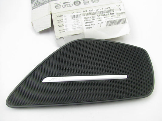 NEW OEM Front Left Speaker Grille Trim Cover W/ BOSE OEM Audi 4H0868151A-4PK
