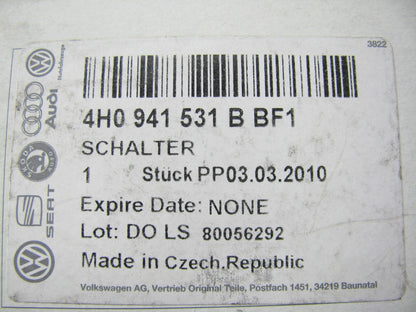 NEW - OEM Head Lamp Light Switch For 2015-2016 Audi A8 Quattro 4H0941531BBF1