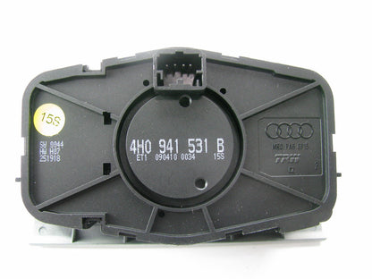 NEW - OEM Head Lamp Light Switch SILVER For 15-16 Audi A8 Quattro 4H0941531BET1