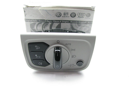NEW - OEM Headlight Lamp Switch Crystal Silver 11-16 Audi A8 Quattro, 13-15 S8