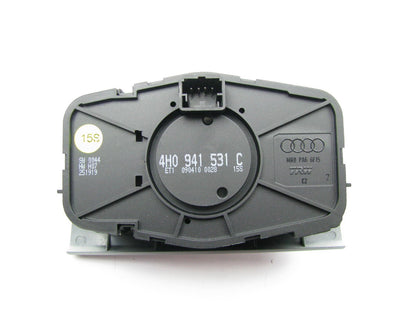 NEW - OEM Headlight Lamp Switch Crystal Silver 11-16 Audi A8 Quattro, 13-15 S8