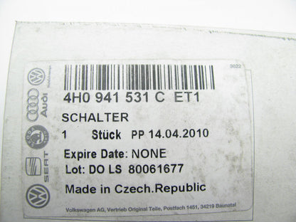 NEW - OEM Headlight Lamp Switch Crystal Silver 11-16 Audi A8 Quattro, 13-15 S8