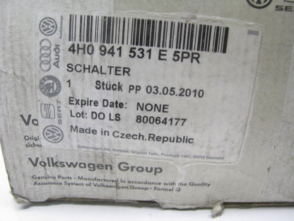 NEW - OEM VW Audi 4H0941531E5PR Headlight Headlamp Switch For 2011-2018 A8, S8