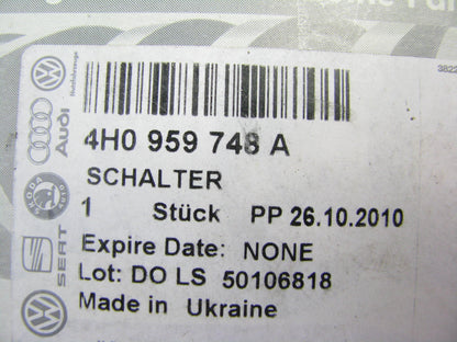 NEW - OEM VW Audi 4H0959748A Front Right Seat Switch 2011-17 A8 Quattro 13-17 S8